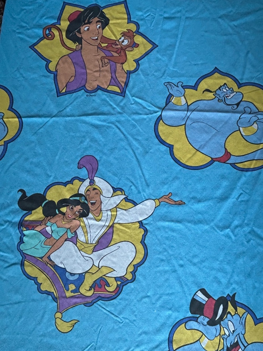 Vintage 90s Disney’s Aladdin Twin Fitted Sheet